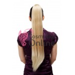 Extensie de par coada dreapta cu cleste 70 cm Blond Mediu Ash Mixt 203318TT88